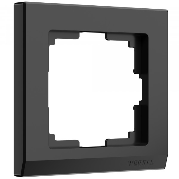 Рамка на 1 пост Werkel WL04-Frame-01 Stark (черный) - купить в Иркутске