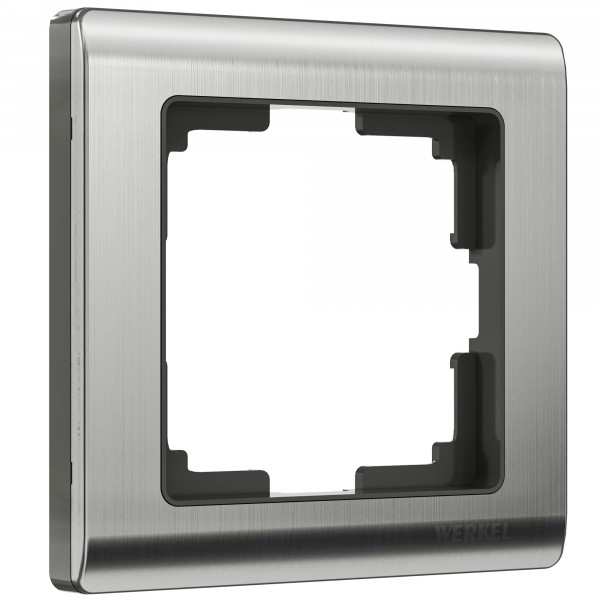 Рамка на 1 пост Werkel WL02-Frame-01 Metallic (глянцевый никель) - купить в Иркутске