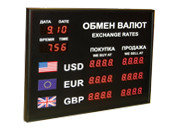 Офисные табло валют 4 разряда - купить в Иркутске