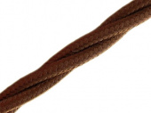 Витой ретро кабель для внешней проводки Werkel Retro 3х1,5мм коричневый - купить в Иркутске