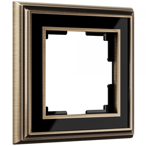Рамка на 1 пост Werkel WL17-Frame-01 Palacio (бронза / черный) - купить в Иркутске