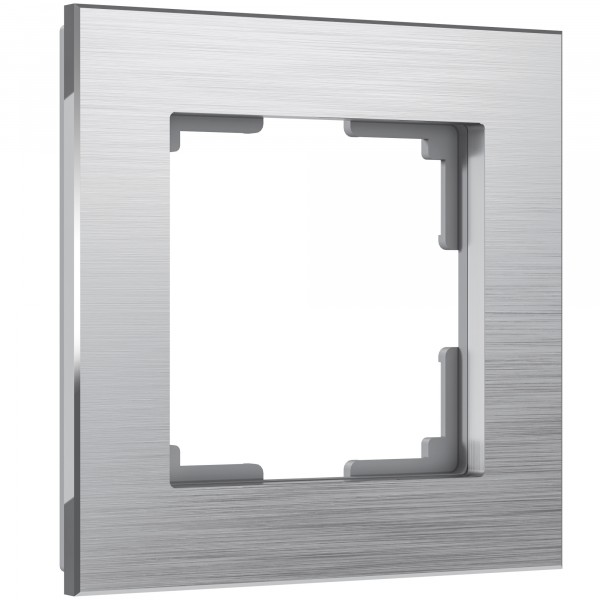 Рамка на 1 пост Werkel WL11-Frame-01 Aluminium (алюминий) - купить в Иркутске