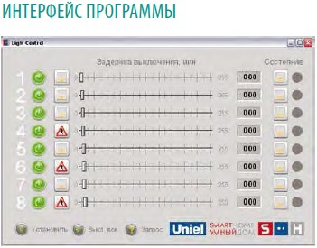 Модуль управления освещением RS485 порт, 8 входов/ 8 выходов UCH-M111RX/0808 - купить в Иркутске