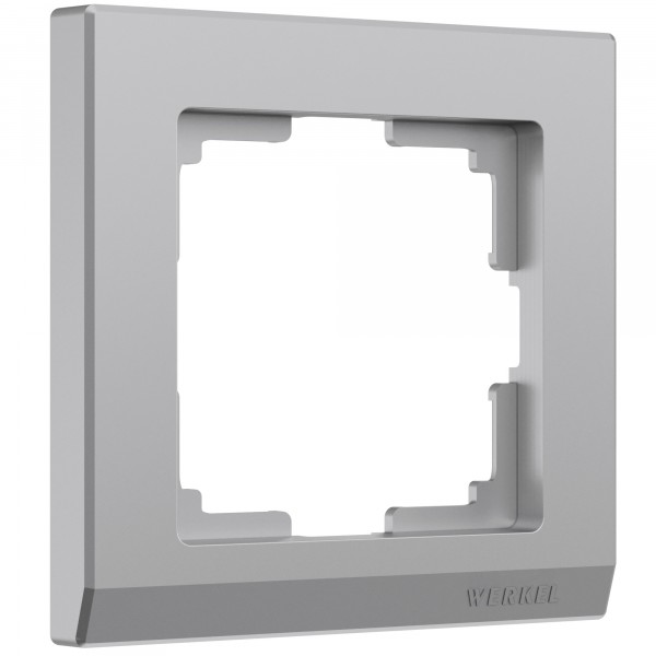 Рамка на 1 пост Werkel WL04-Frame-01 Stark (серебряный) - купить в Иркутске