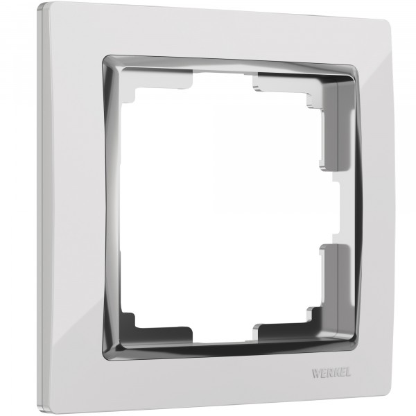 Рамка на 1 пост Werkel WL03-Frame-01 Snabb (белый/хром) - купить в Иркутске